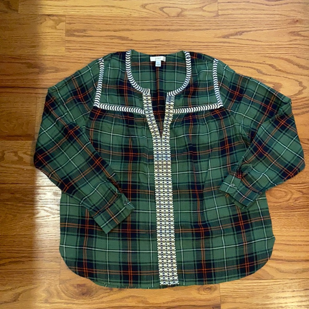 Jcrew plaid shirt - size 10